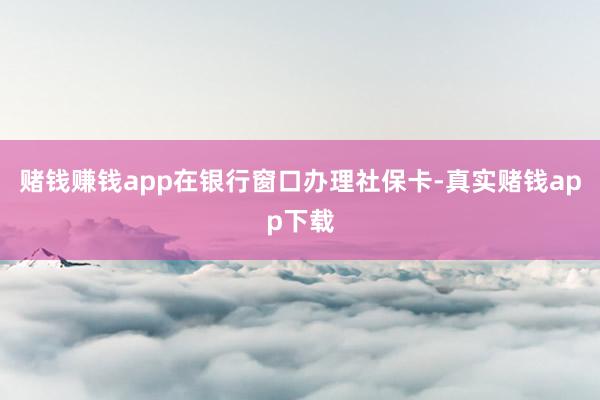 赌钱赚钱app在银行窗口办理社保卡-真实赌钱app下载