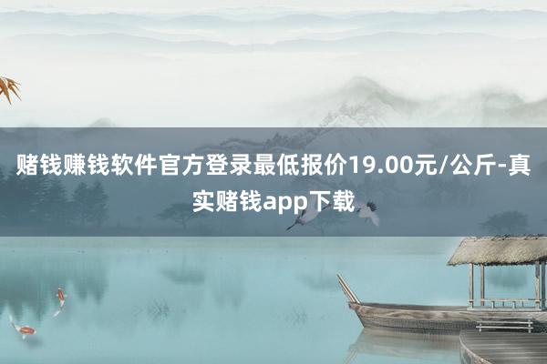 赌钱赚钱软件官方登录最低报价19.00元/公斤-真实赌钱app下载