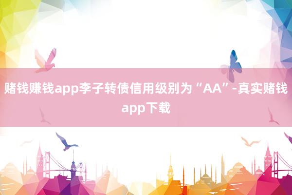 赌钱赚钱app李子转债信用级别为“AA”-真实赌钱app下载