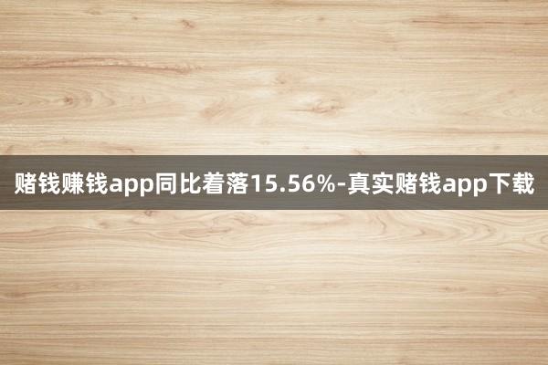 赌钱赚钱app同比着落15.56%-真实赌钱app下载