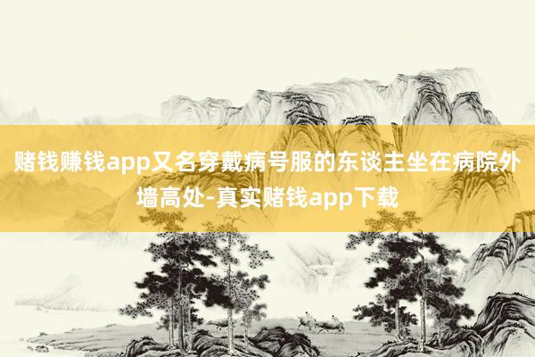 赌钱赚钱app又名穿戴病号服的东谈主坐在病院外墙高处-真实赌钱app下载